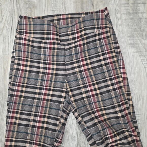 Tribal Flatten It Slimming Plaid Pull On Pant Size 2 - Picture 2 of 4